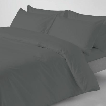 Gavin Washed Cotton Duvet Cover Set -Grey
