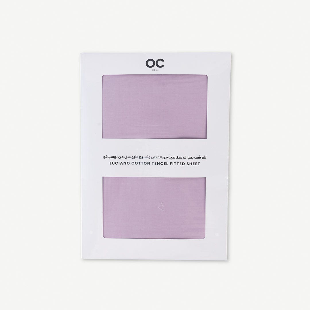 Luciano Tencel Fitted Sheet 180x200cm-Lavender