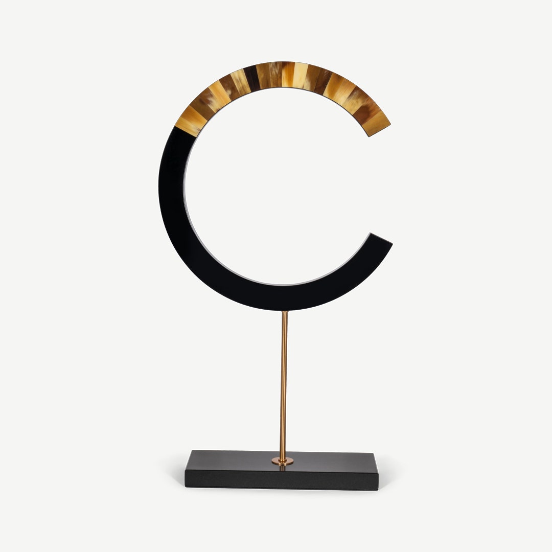 Hallien SS & Marble Decor Accent Gold