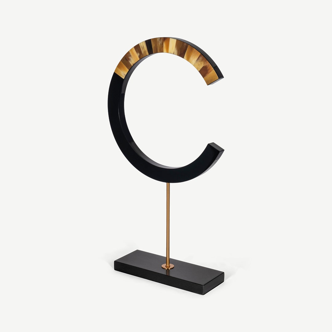 Hallien SS & Marble Decor Accent Gold