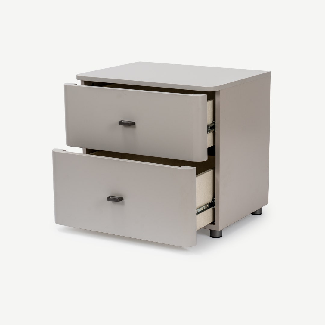 Lozen Bedside Table Greige