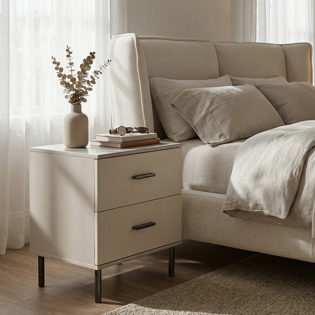 Calisto Bedside Table Greige