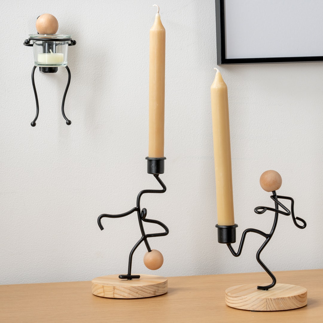 Renna Metal Candle Holder -20cm