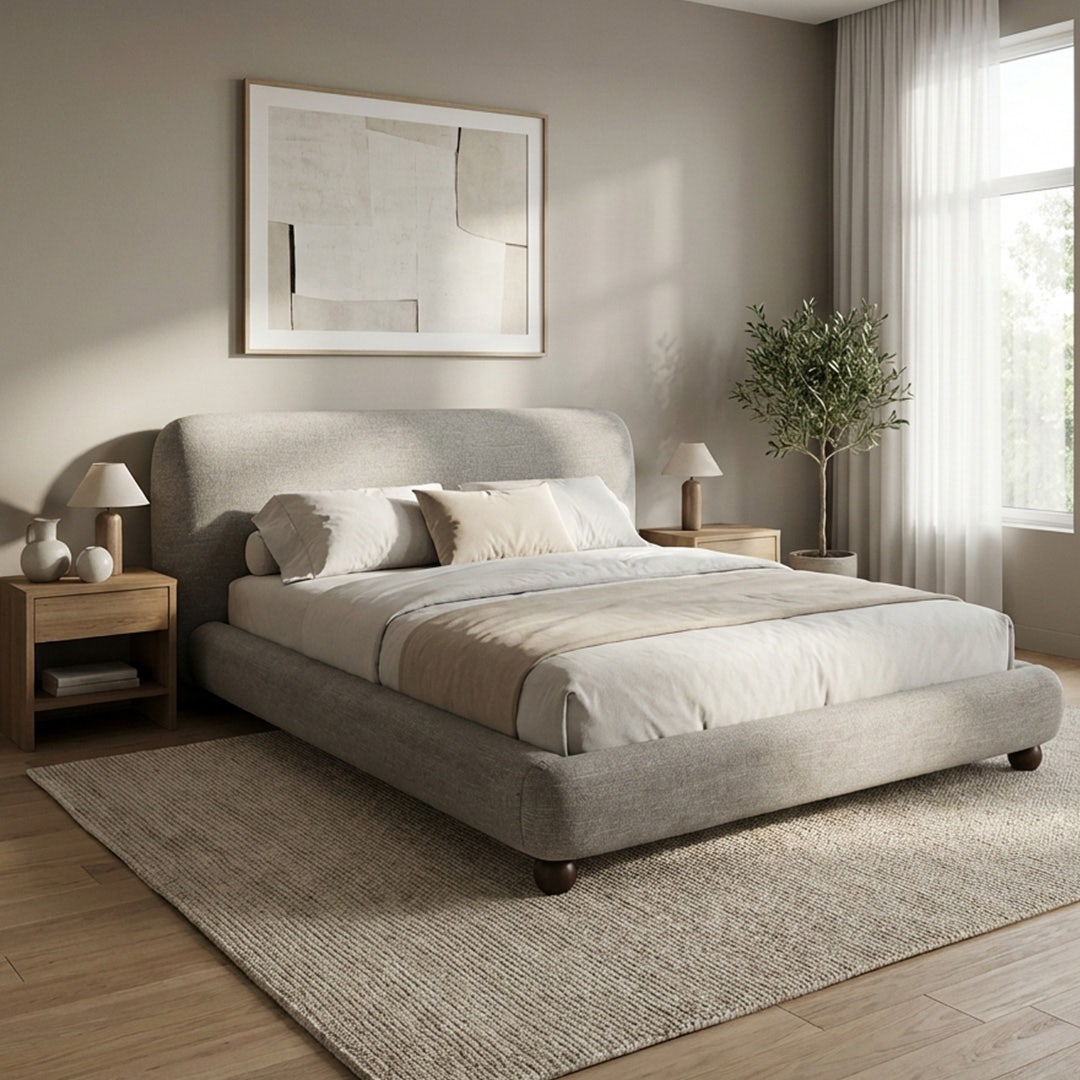 Bermen King bed 180x200 Grey