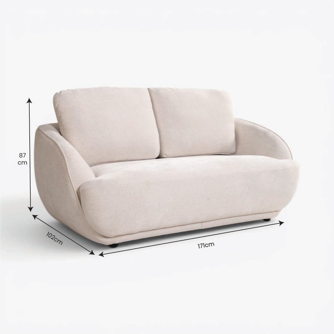 Elmira 2 Seater Sofa Beige