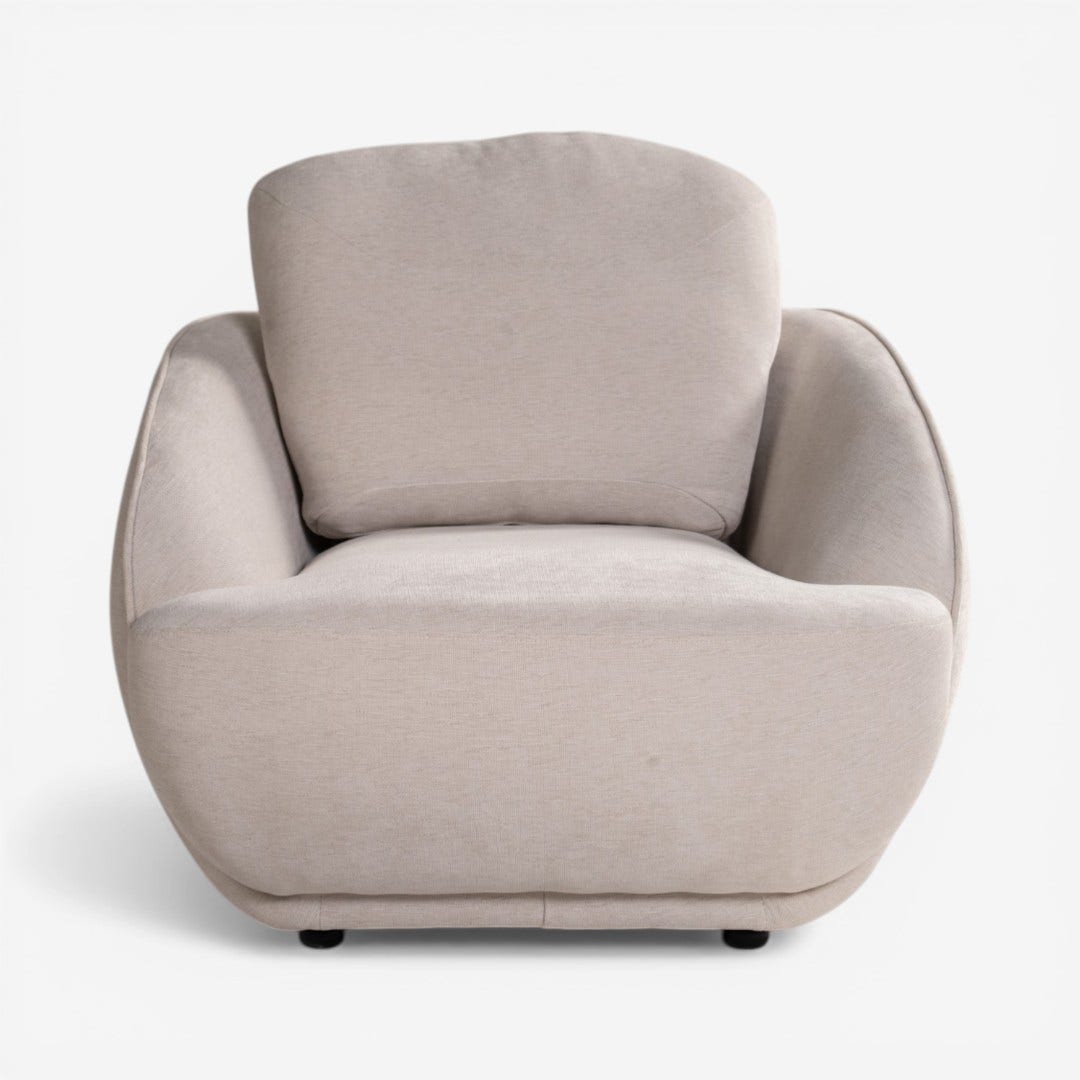 Elmira 1 Seater Sofa Beige