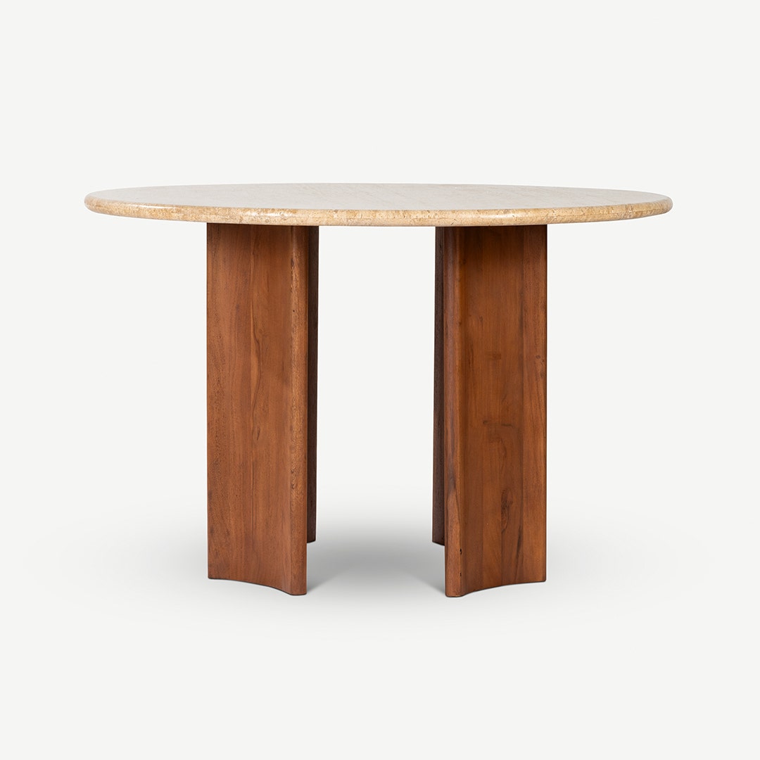 Elaide 4 Seater Dining Table Cream