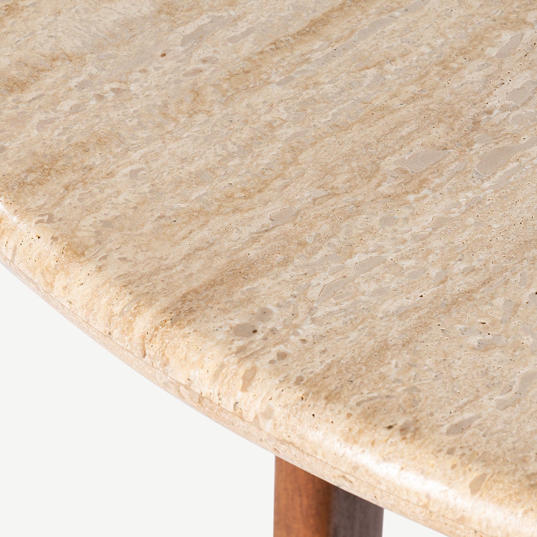 Elaide 4 Seater Dining Table Cream