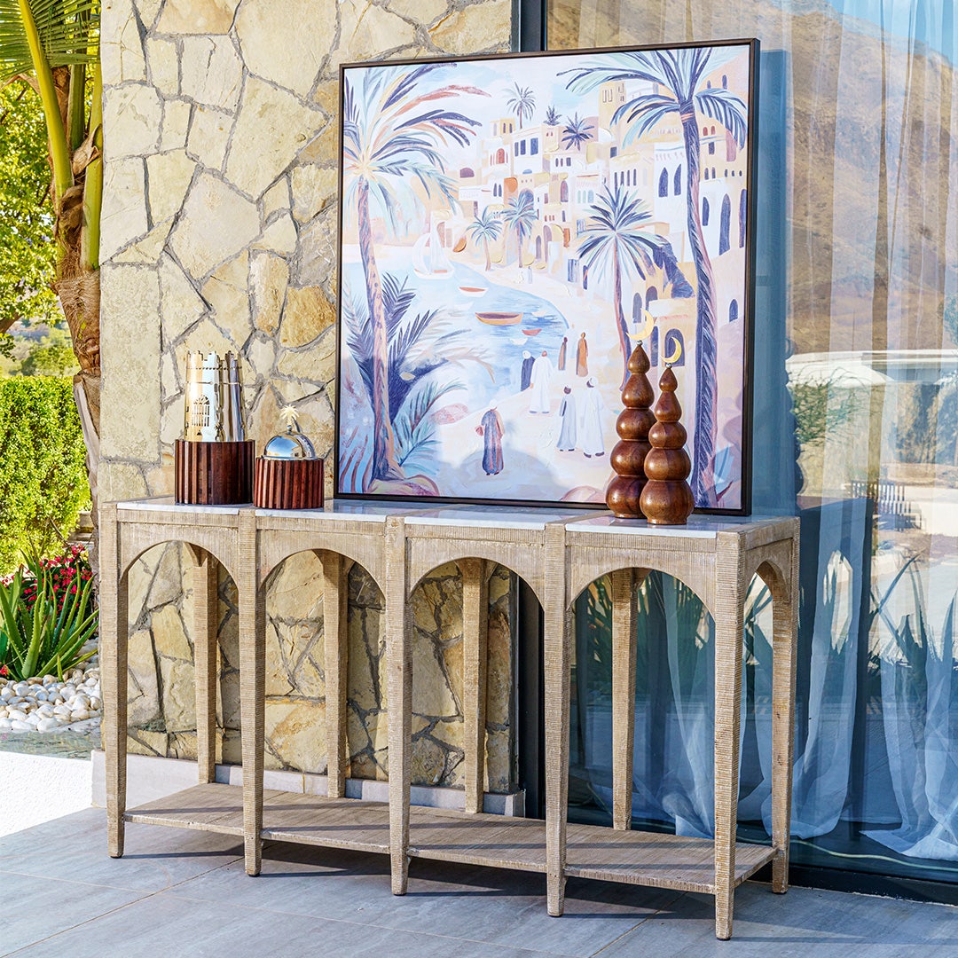 طاولة كونسول هارفا - بلوط