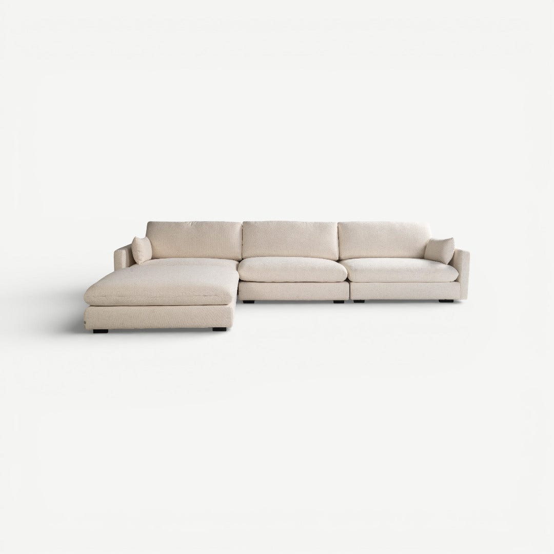 هالستون كنبة زاوية - كريمي