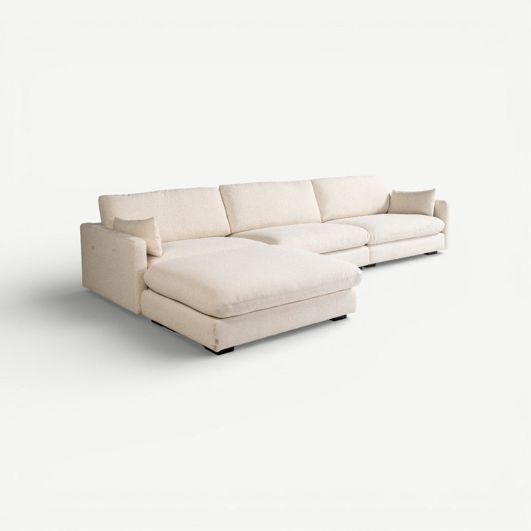 هالستون كنبة زاوية - كريمي