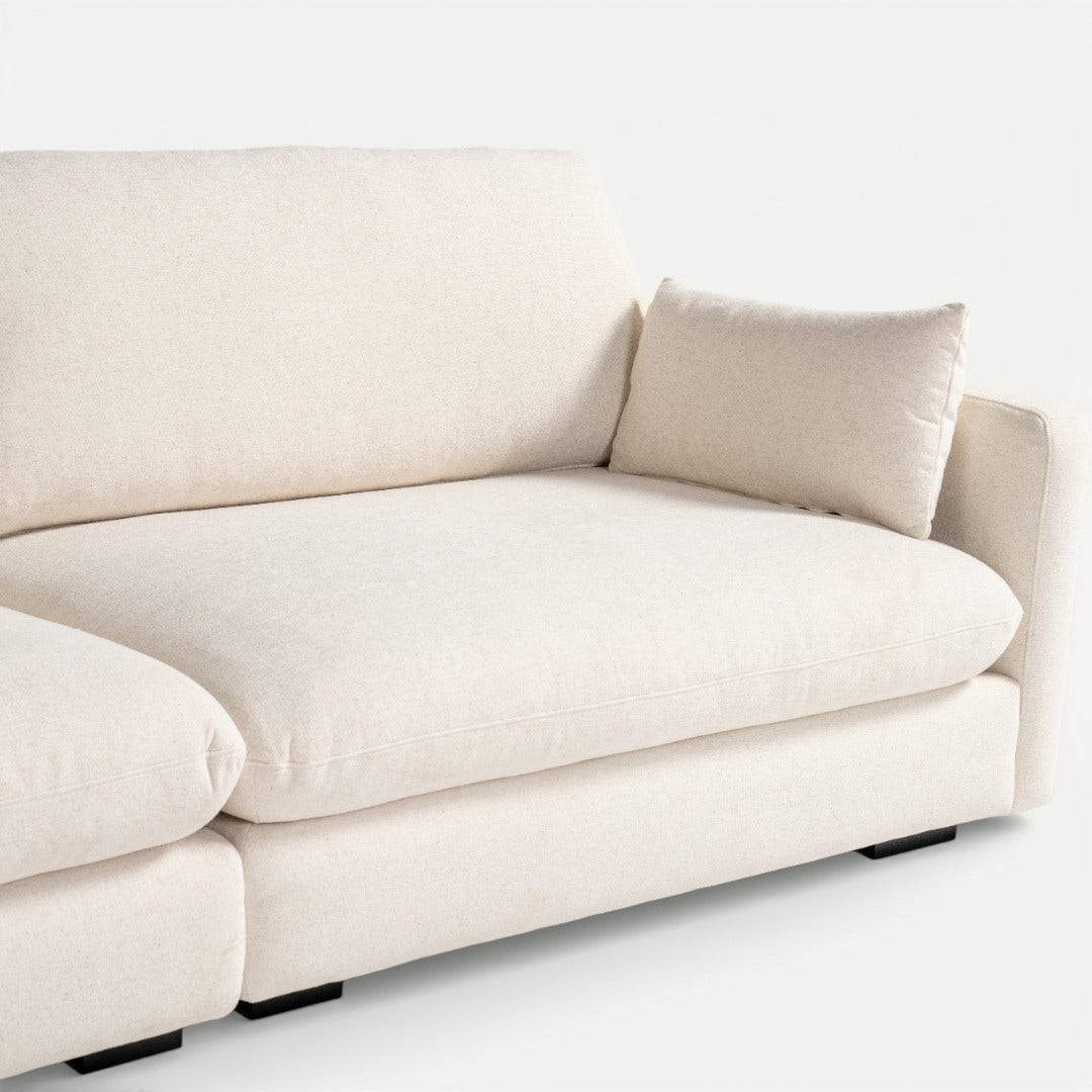 هالستون كنبة زاوية - كريمي