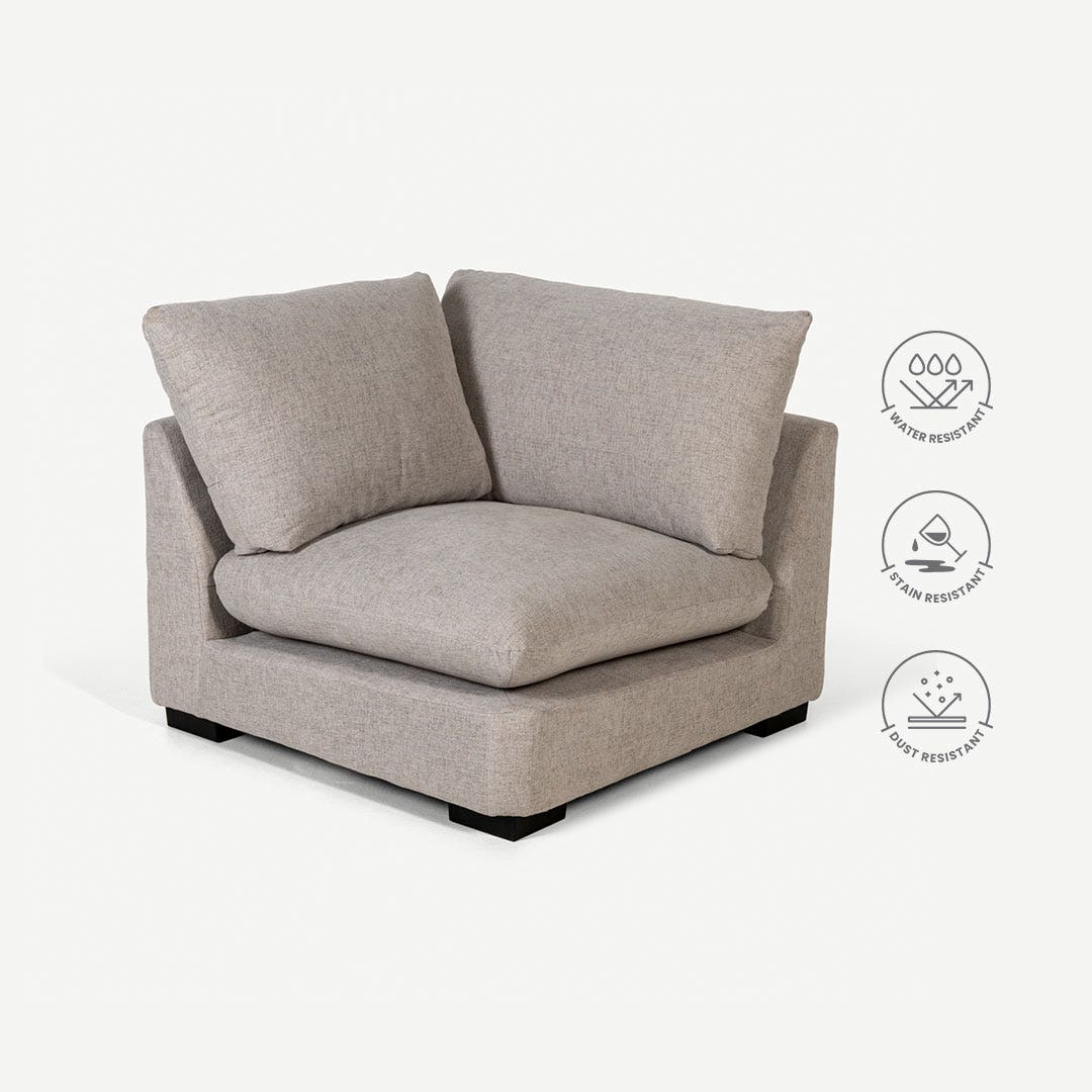 Halston Modular Corner Grey- PF