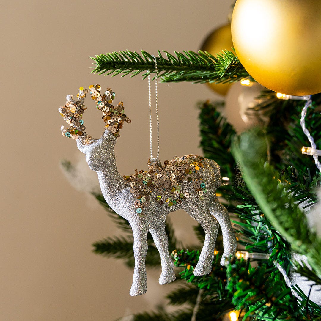 Christmas Reindeer -Silver