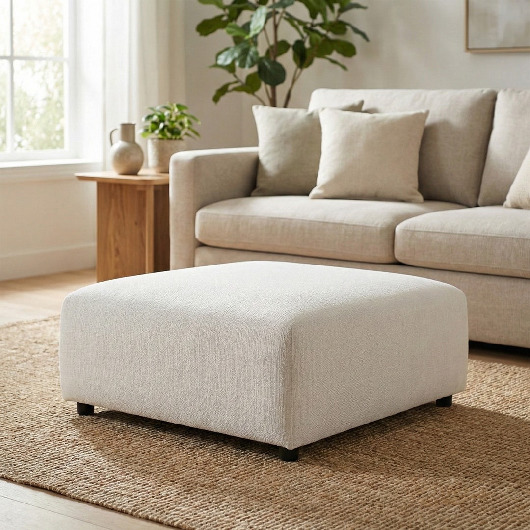Odell Modular Ottoman Ivory