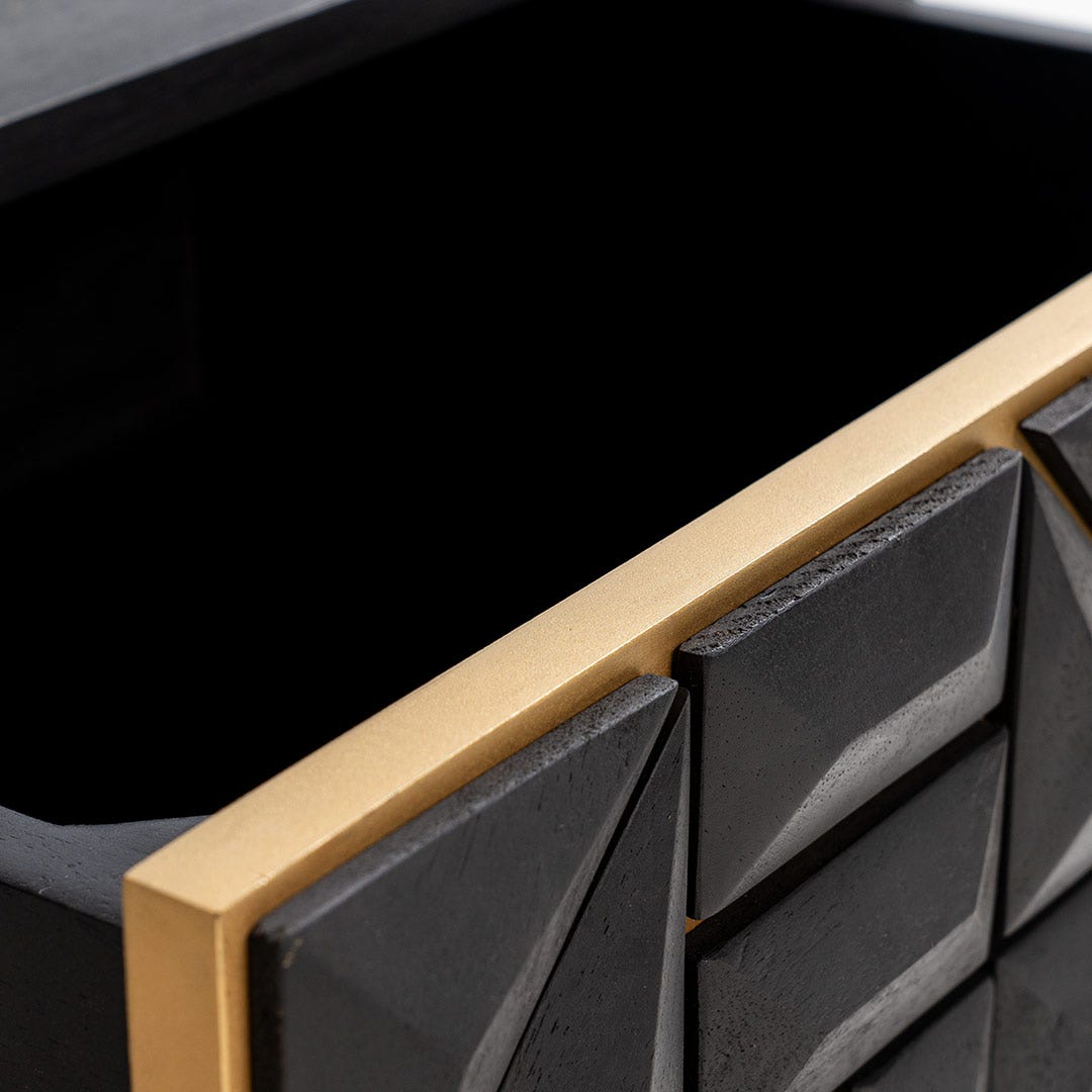 مايسا طاولة سرير - أسود