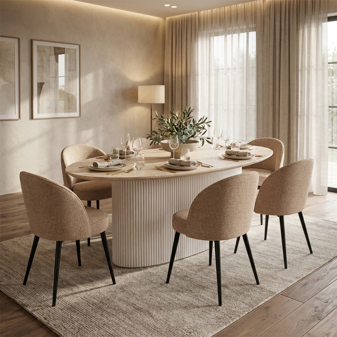 Salem 6 Seater Dining Table Multi Color