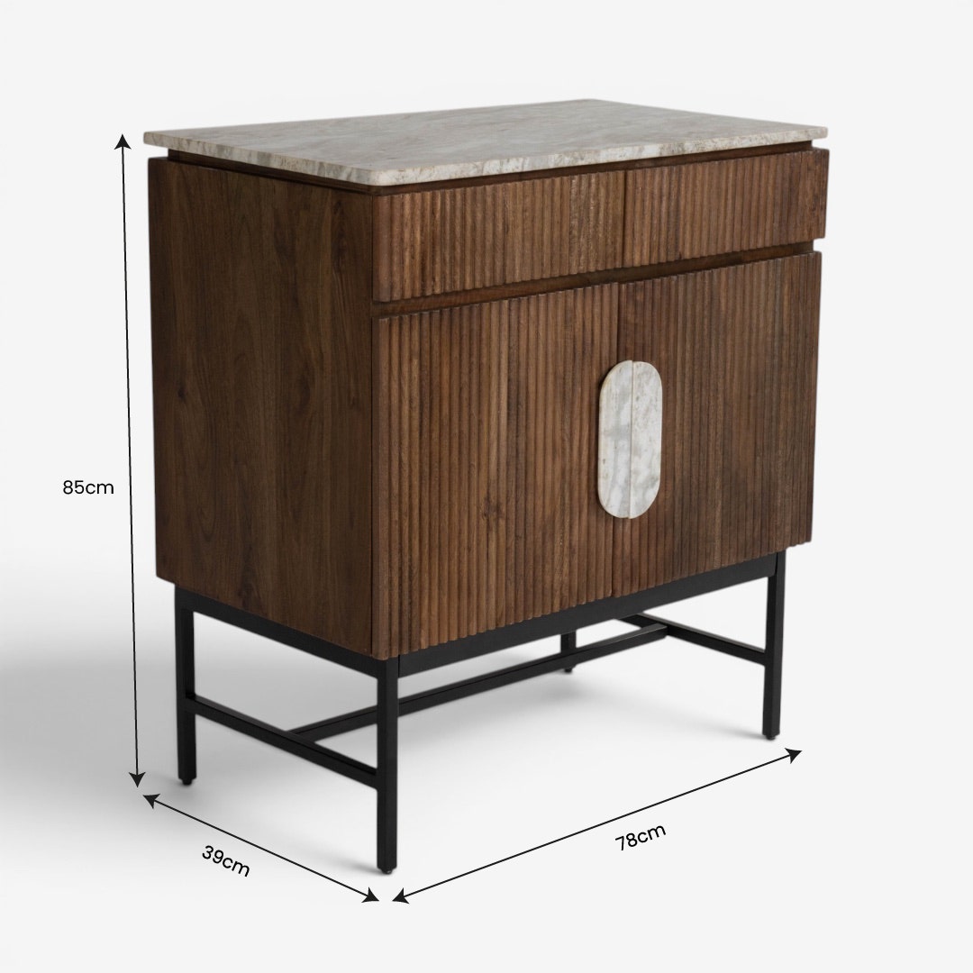 Koda Display Cabinet Walnut