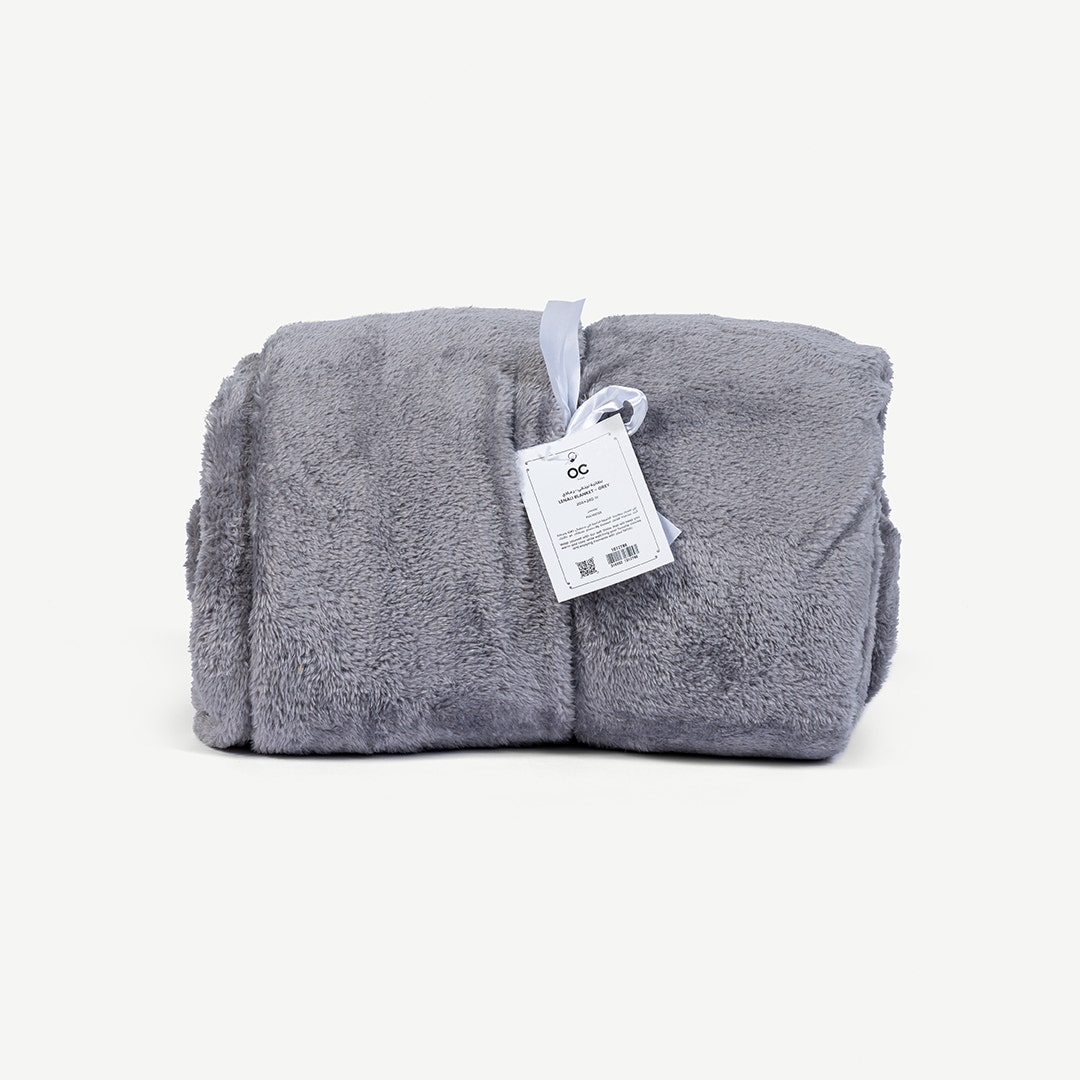 بطانية لينالي 200×240 سم - رمادي