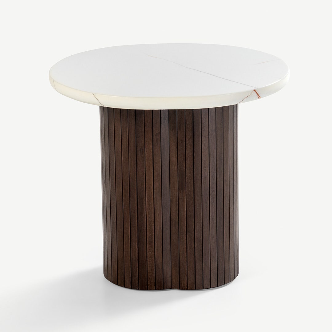 Yulan End Table White