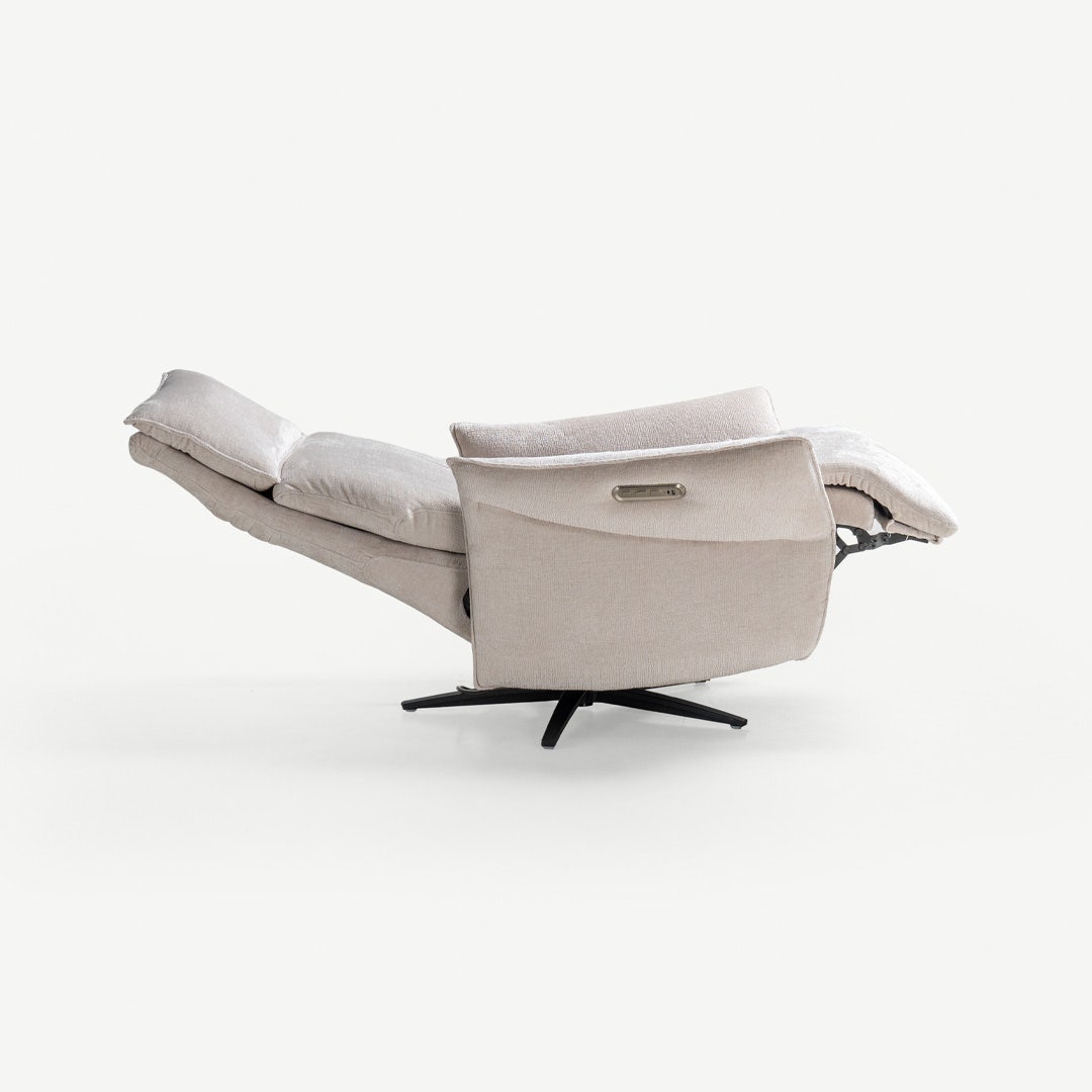Renali Massage swivel Recliner Greige