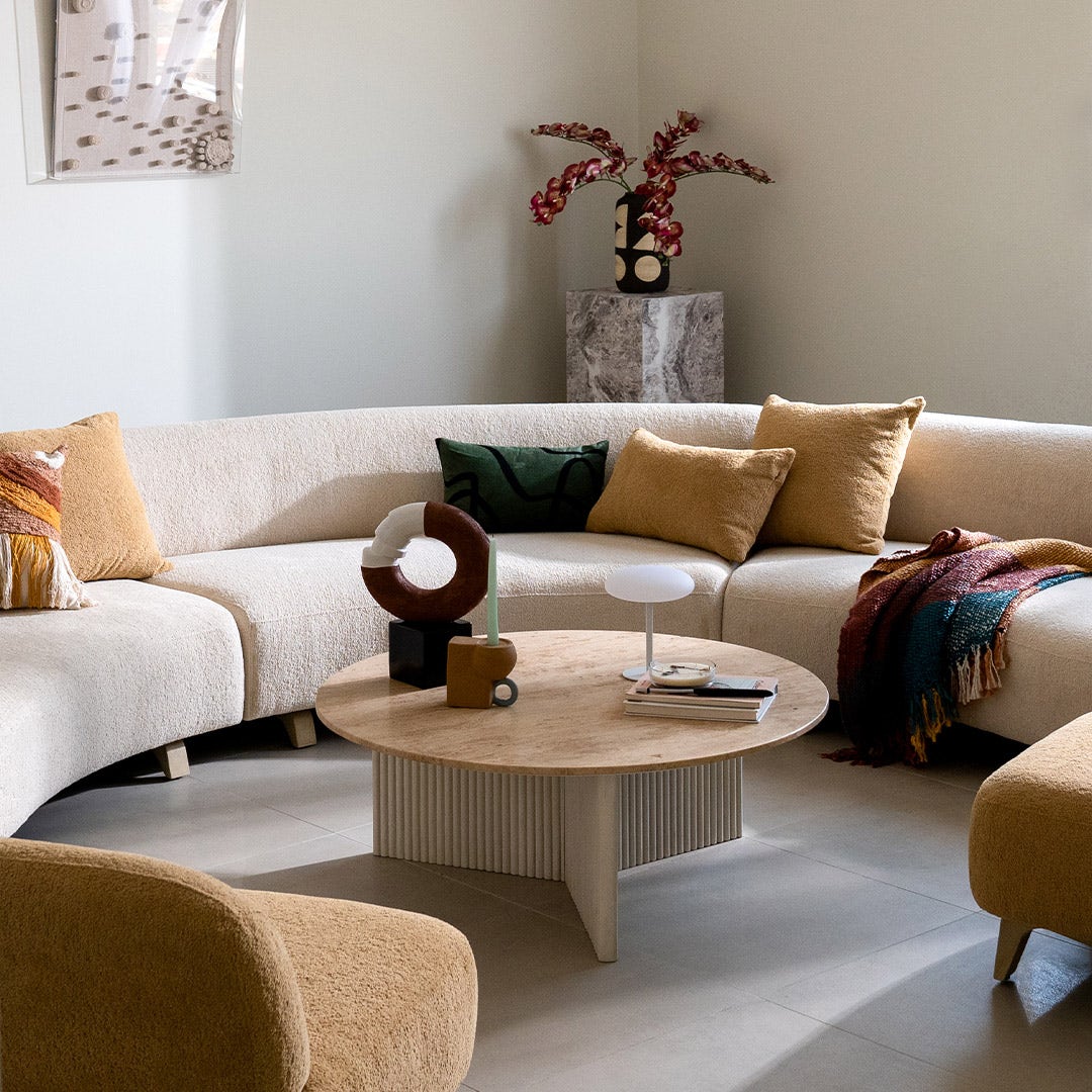 Acerra Corner Sofa Beige