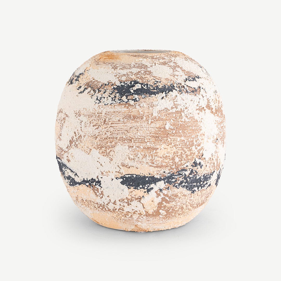 Cemele Sphere Hand-Painted Decor Vase