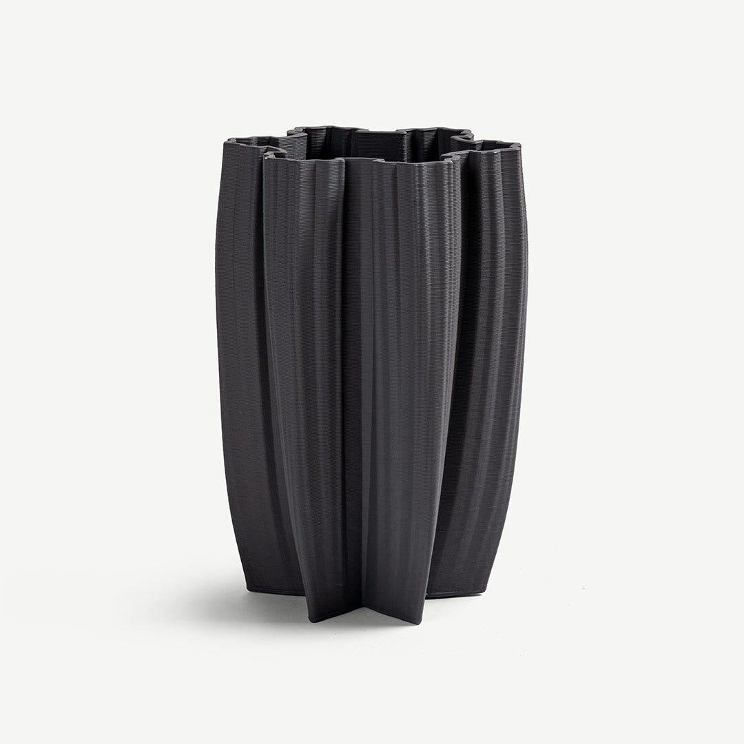 Calliope 3D Printed Decor Vase -Black