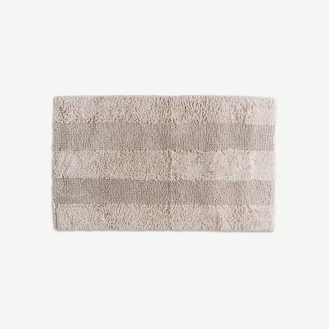 سجادة حمام رومانية مبطنة - البيج - 50x80 سم