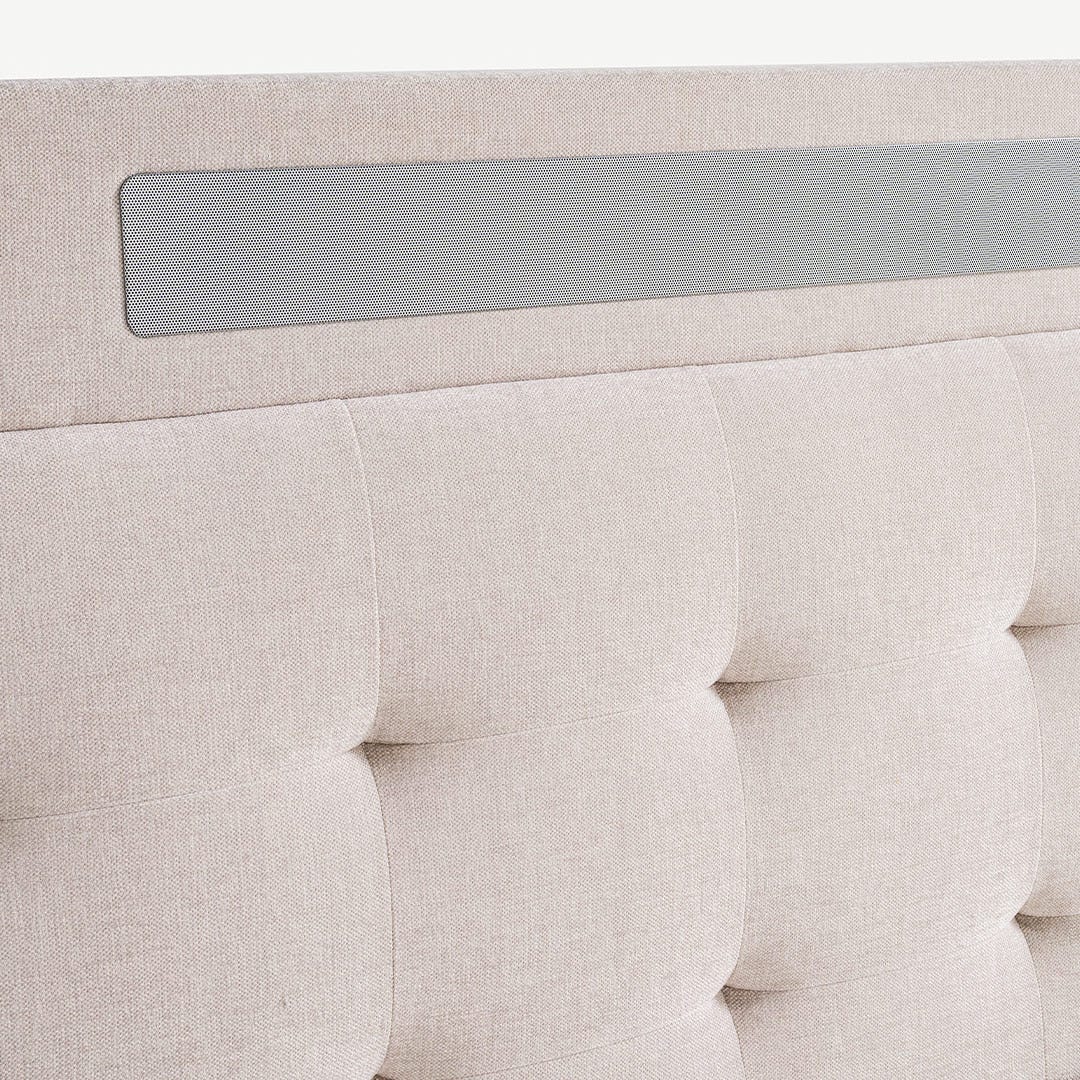 Niles Media TV Bed Ivory