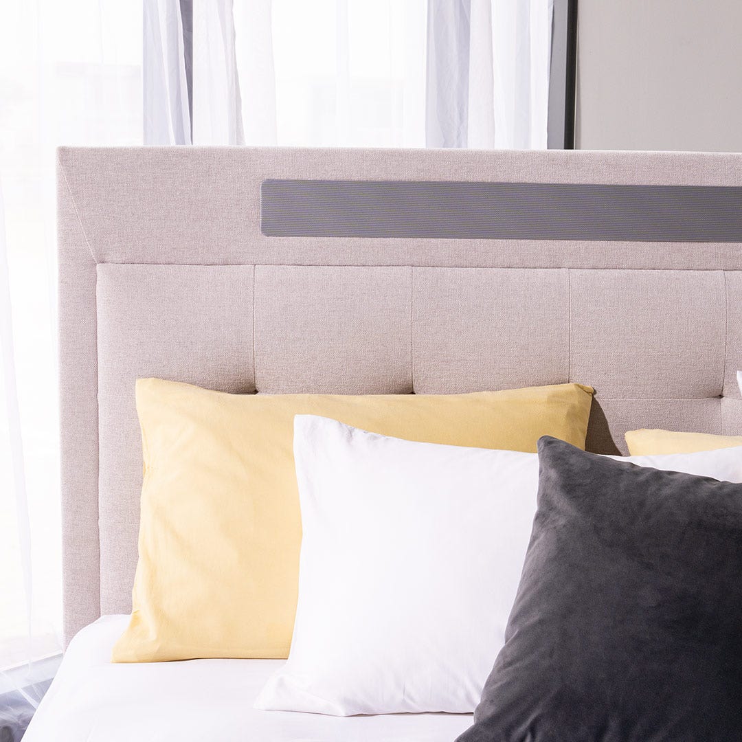 Niles Super King Media TV Bed Ivory