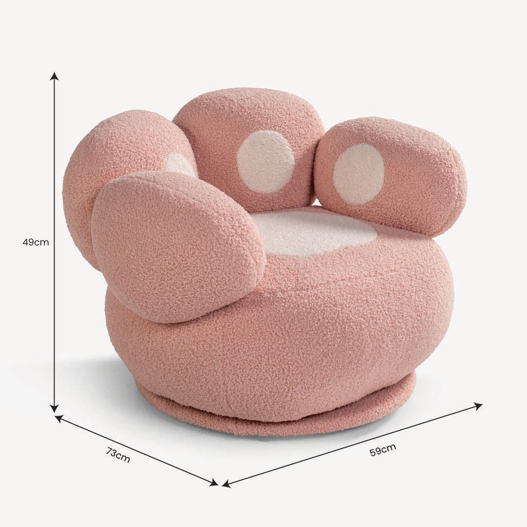 Paw Kids Accent Chair Pink