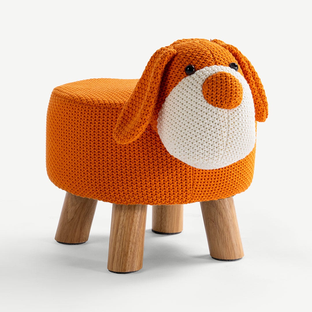 Rubble kids Ottoman Orange