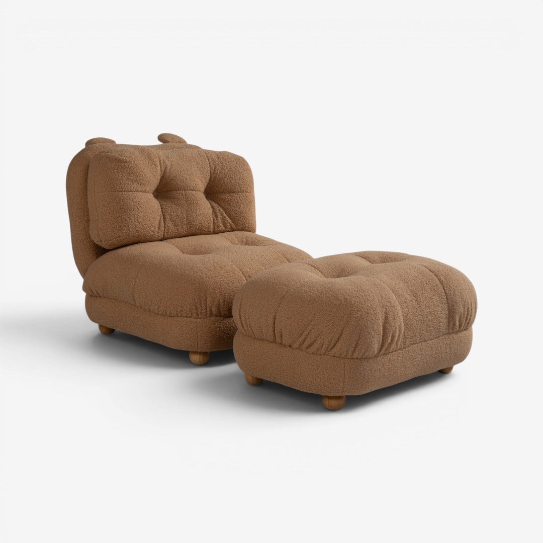 Fred Kids Lounge Chair Brown