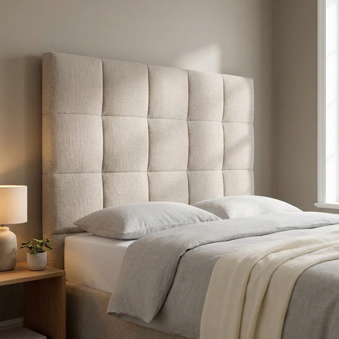 Yeema Square Headboard 120x200cm Beige