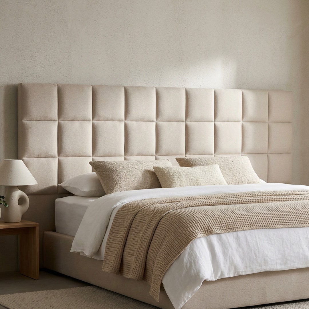 Yeema Square Headboard 200x200cm Beige