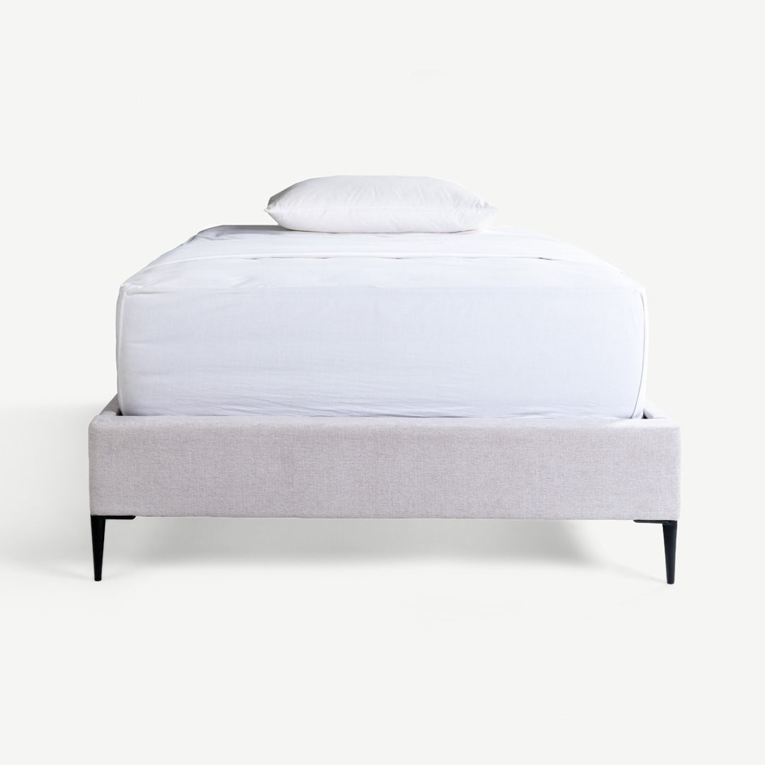 ييما قاعدة سرير ثابتة 120×200 سم - بيج