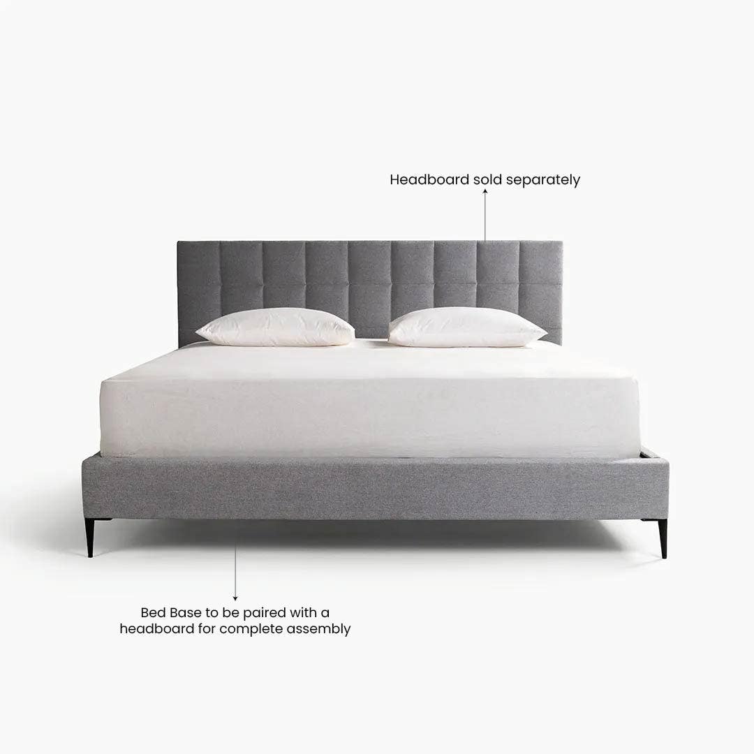 Yeema Static Bed Base 200x200cm Grey