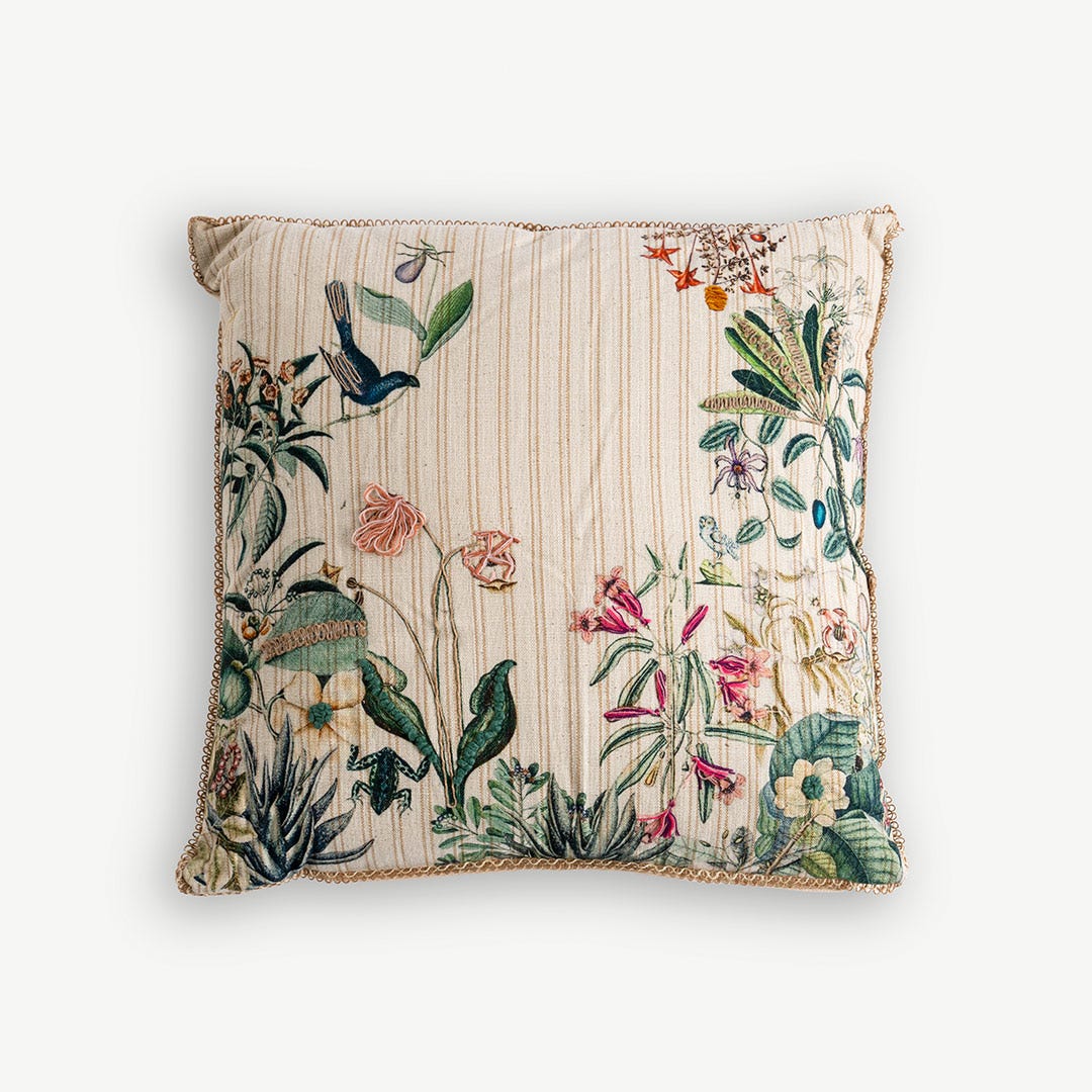 Elia Embroidered Cushion -50x50cm