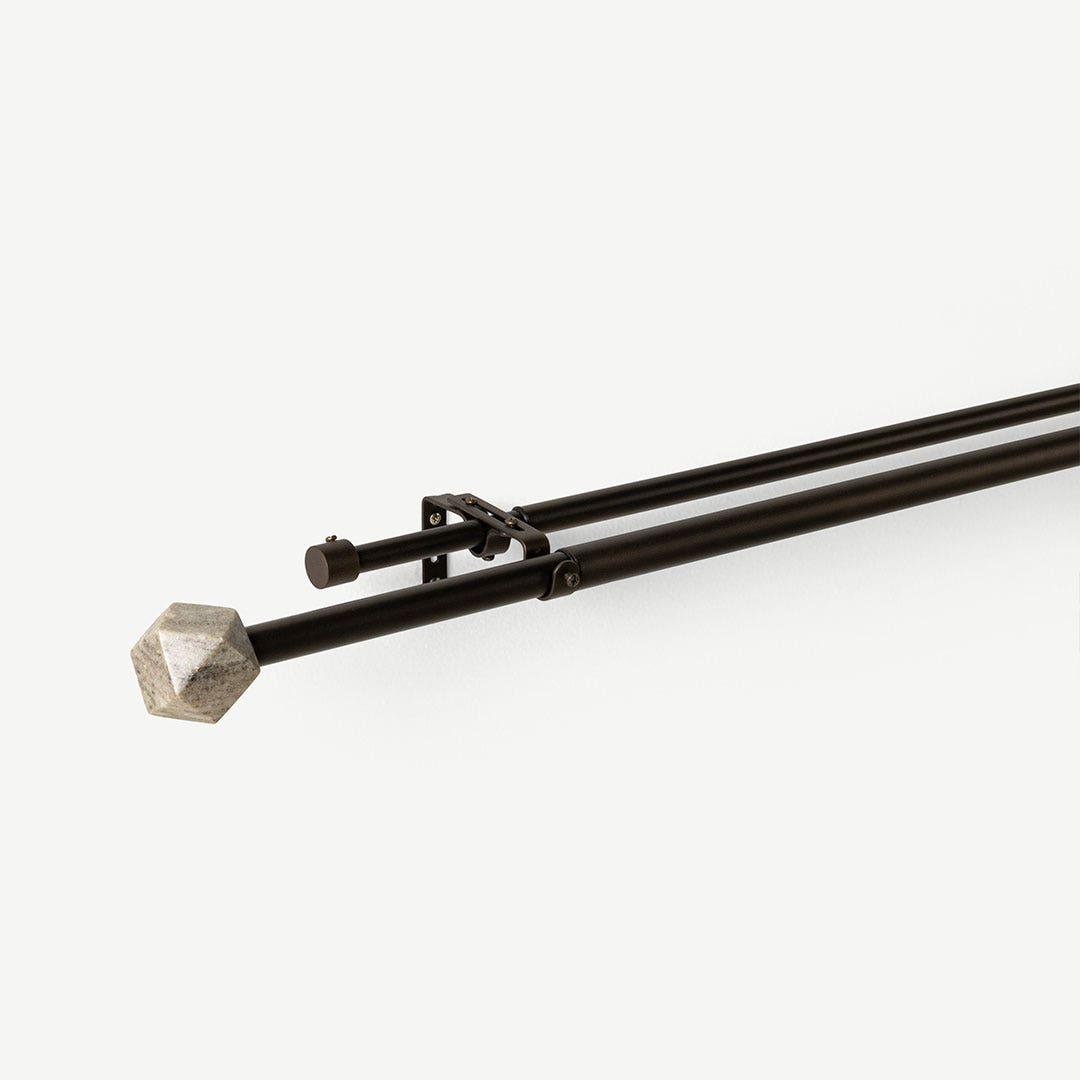 Melya Double Ext Curtain Rod -150-300cm