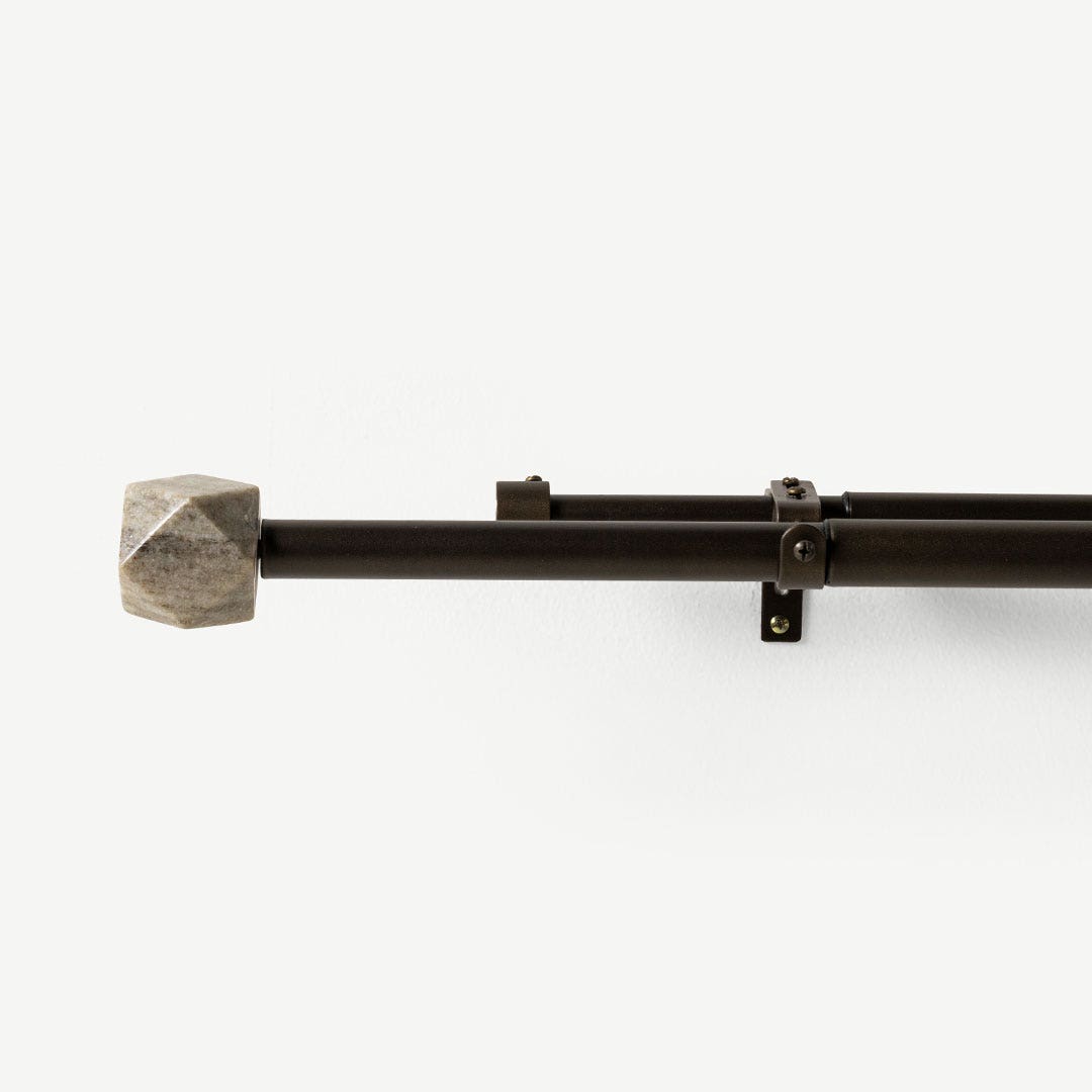 Melya Double Ext Curtain Rod -150-300cm