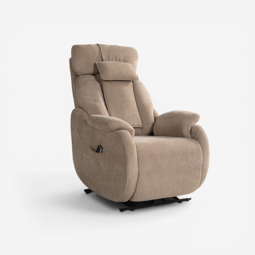 Auburn Power Recliner Ecru