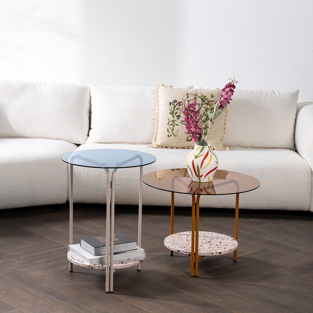 Cordelia End Table Blue