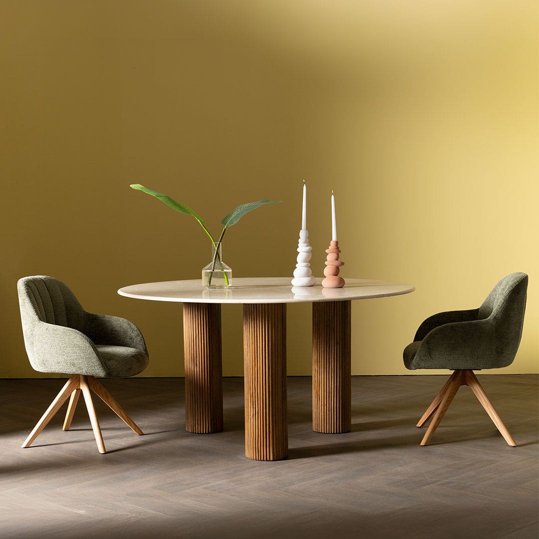 Sylvan Dining Table 4 Seater Beige