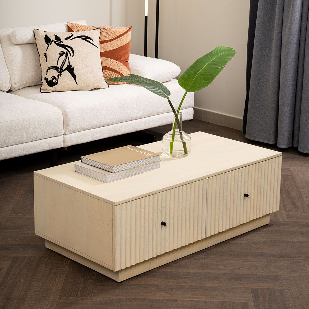 Melona Coffee Table Whitewash