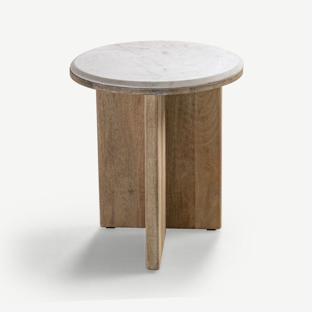 Melanie End Table White