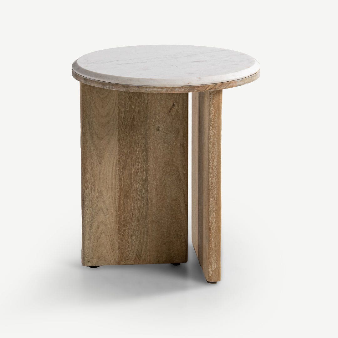 Melanie End Table White