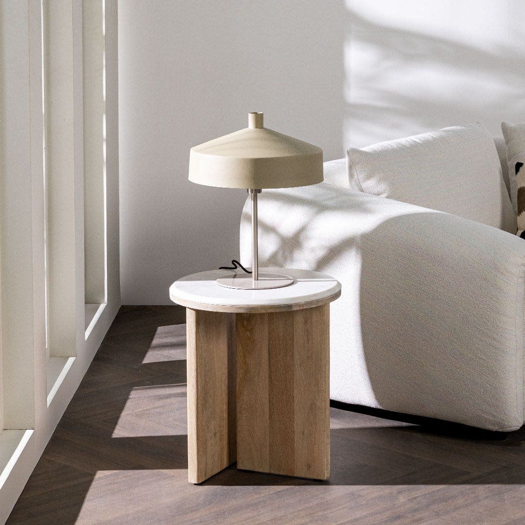 Melanie End Table White