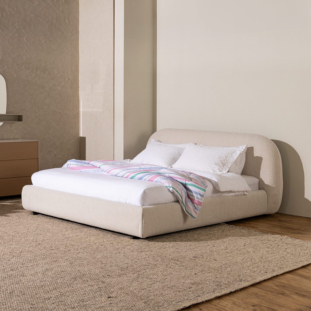 Sync King Bed 180x200cm White