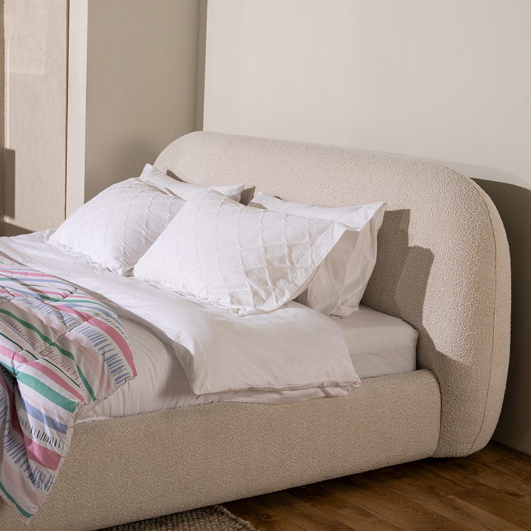 Sync King Bed 180x200cm White